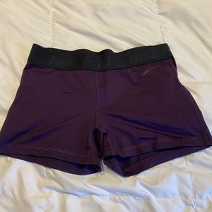 Purple Nike pro spandex
